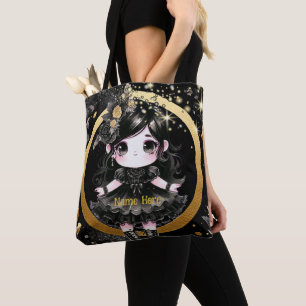 Tote Bag Kawaii Goth Girls Cute Personnalisé Gothique Chibi
