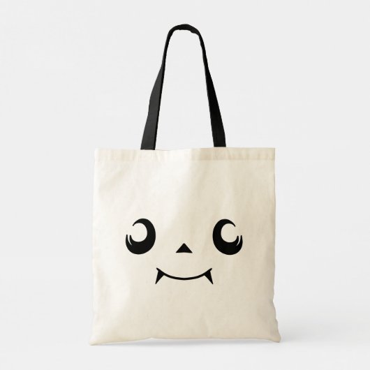 Tote Bag Kawaii Jack "O' Lantern Face Citrouille avec des d (Dos)