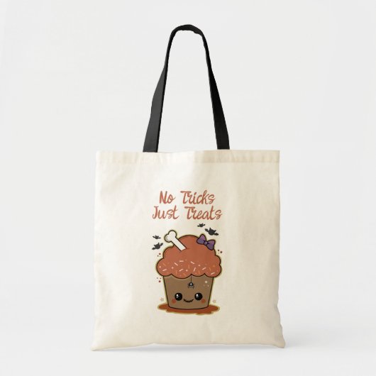 Tote Bag Kawaii Muffin Halloween (Devant)