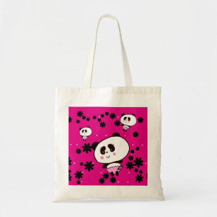 Tote Bag Kawaii Panda Bear Baby Girly Doodles par LeahG