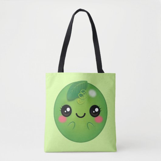 Tote Bag Kawaii Pea (Devant)