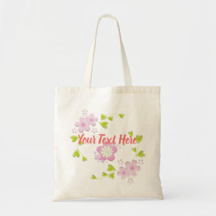 Tote Bag Kawaii Style Sakura Fleur d'arbre de cerisier