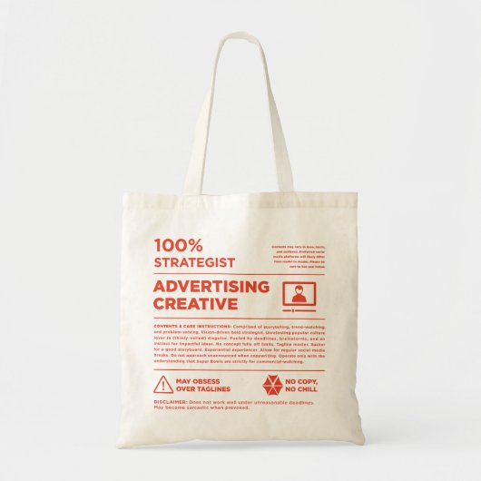 Tote Bag Kean MGC Graphic Design Care Label (Devant)