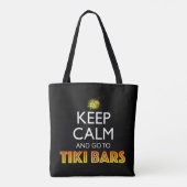 Tote Bag Keep Calm And Go To Tiki Bars (Dos)