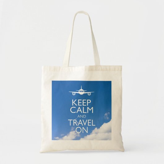 TOTE BAG KEEP CALM ET TRAVEL (Devant)