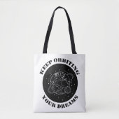 Tote Bag Keep Orbiting Your Dreams Space Motivation Earth  (Devant)