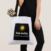 Tote Bag keep smiling (De près)