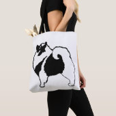 Tote Bag Keeshond Graphics - Cute Original Chig Art (De près)