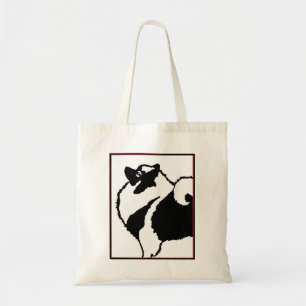 Tote Bag Keeshond Graphics - Cute Original Chig Art