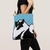 Tote Bag Keeshond Graphics - Cute Original Chig Art (De près)