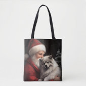 Tote Bag Keeshony Avec Noël Festif Du Père Noël (Devant)