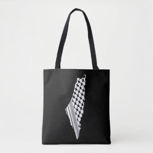 Tote Bag Keffiyeh, carte de Palestine Kufiya