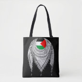 Tote Bag Keffiyeh Écharpe palestinienne tissu traditionnel (Devant)
