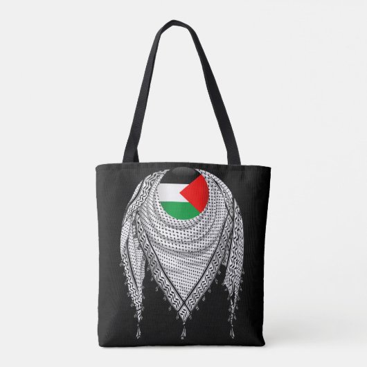 Tote Bag Keffiyeh Écharpe palestinienne tissu traditionnel (Dos)