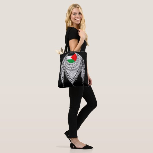 Tote Bag Keffiyeh Écharpe palestinienne tissu traditionnel (Sur le modèle)