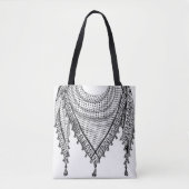 Tote Bag Keffiyeh Écharpe palestinienne tissu traditionnel (Devant)