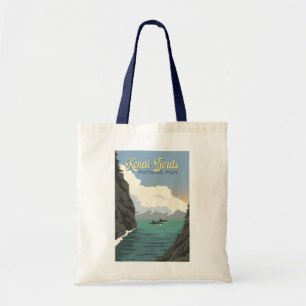 Tote Bag Kenai Fjords National Park Illustration Art de Voy