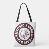 Tote Bag Kendall Floride Cercle - Brun (Dos)