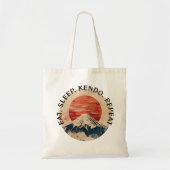 Tote Bag Kendo Manger Le Sommeil Répéter Le Mont Fuji (Devant)