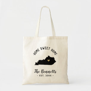 Tote Bag Kentucky Home Sweet Home Famille Monogramme
