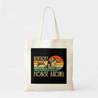 Tote Bag Kentucky Horse Racing Fan Retro Derby Racing Festi