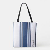 Tote Bag Keoni Minimalist Stripes Monogramme (Dos)