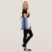Tote Bag Keoni Minimalist Stripes Monogramme (Sur le modèle)