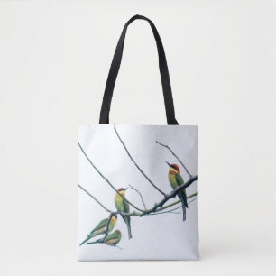 Tote Bag Kérala indien exotique Oiseaux d'abeille-mangeurs