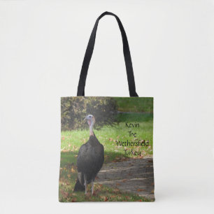 Tote Bag Kevin The Turkey - Old Wethersfield, CT (2 côtés)