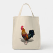 Tote Bag Key West - Rooster tzigane (Dos)