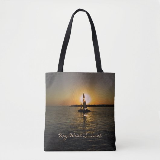 Tote Bag Key West Sunset Fourre-tout (personnalisable) (Devant)