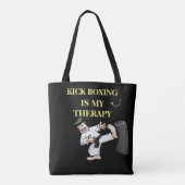 Tote Bag KICK BOXING thérapie design (Dos)
