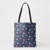 Tote Bag Kids Space Mini Pattern with Planets & Stars (Devant)