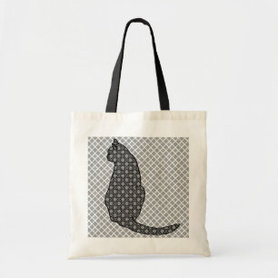 Tote Bag Kimono noir et blanc Imprimé japonais