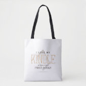 Tote Bag Kindle E-reader Love (Devant)