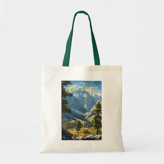 Tote Bag Kings Canyon National Park Illustration Art de voy (Devant)