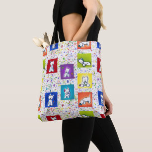 Tote Bag KiniArt Flowerbox Westies