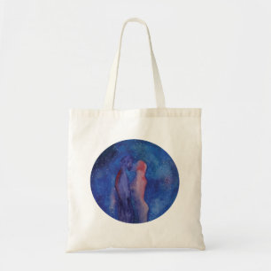 Tote Bag Kiss Watercolor Art Budget Fourre-tout