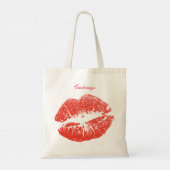 Tote Bag Kissing Red lips (Dos)