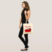 Tote Bag Kit rouge éco-amical réutilisable pour dormir chat (Devant (modèle))