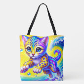 Tote Bag Kitten coloré (Dos)