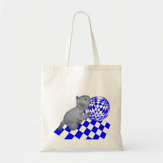 Tote Bag - Kitten Rolling Ball (Voorkant)