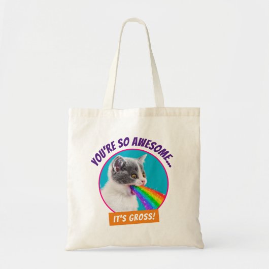 Tote Bag Kitten Spire vers le haut arc-en-ciel (Devant)