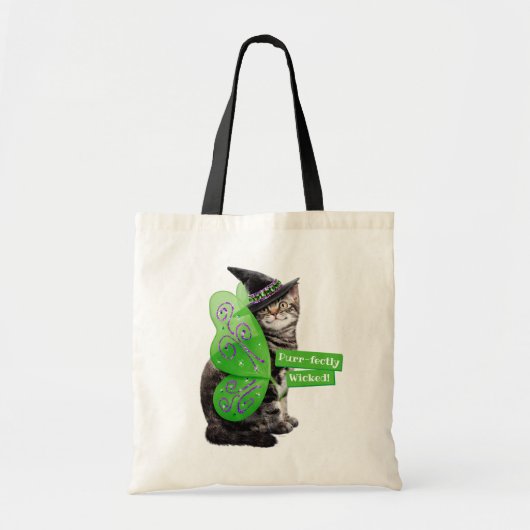 Tote Bag Kitten Witch Fairy (Devant)