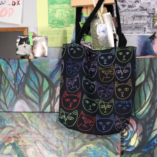 Tote Bag Kitties rétro des années 80