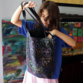 Tote Bag Kitties rétro des années 80