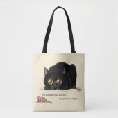 Tote Bag Kitty Butt-Wiggle (Devant)