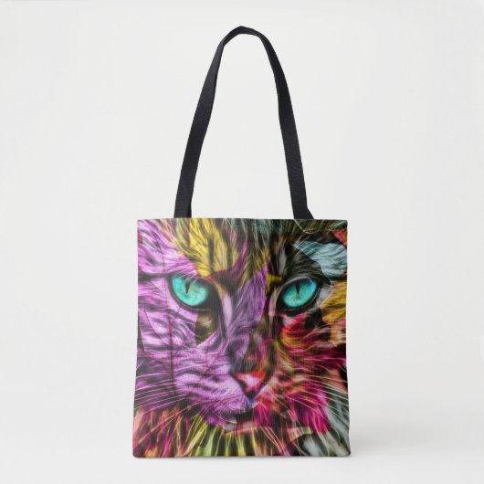 Tote Bag Kitty Chat Kitten Design artistique (Devant)