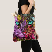 Tote Bag Kitty Chat Kitten Design artistique (De près)