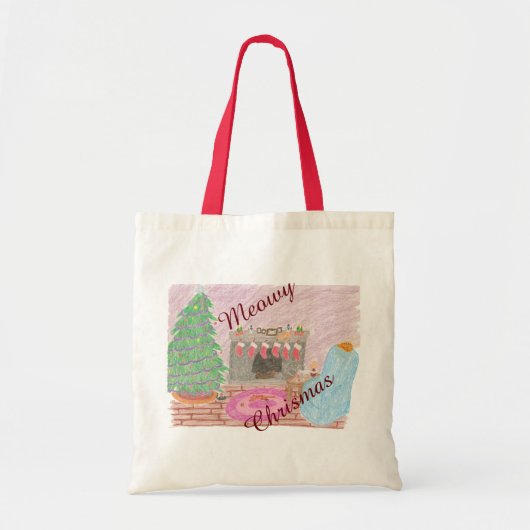 Tote Bag Kitty-mas Mischief (Noël) (Devant)